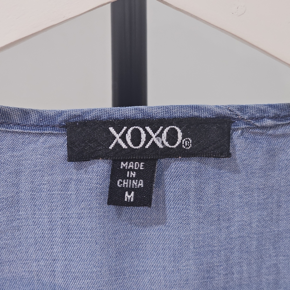 XOXO Sleeveless Light Blue Dress - Picture 5 of 6